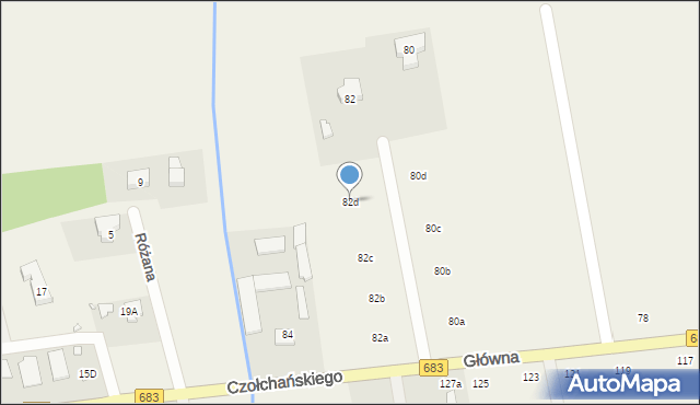 Wola Prażmowska, Główna, 82d, mapa Wola Prażmowska