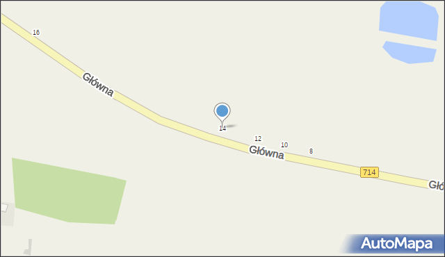 Wola Rakowa, Główna, 14, mapa Wola Rakowa