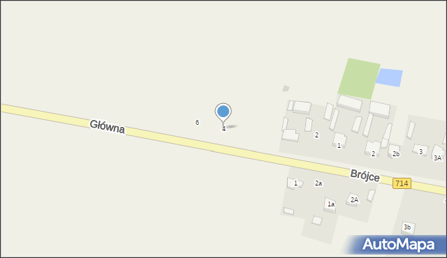 Wola Rakowa, Główna, 4, mapa Wola Rakowa