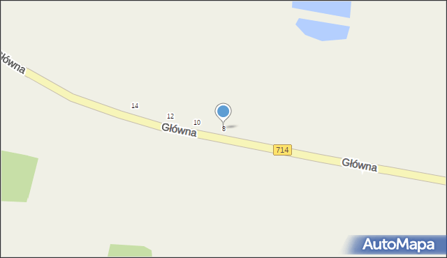 Wola Rakowa, Główna, 8, mapa Wola Rakowa