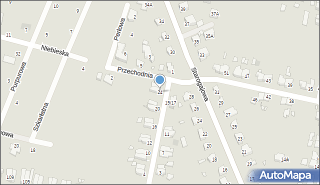 Wrocław, Głuszycka, 24, mapa Wrocławia