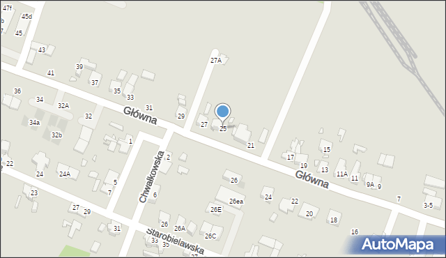Wrocław, Główna, 25, mapa Wrocławia
