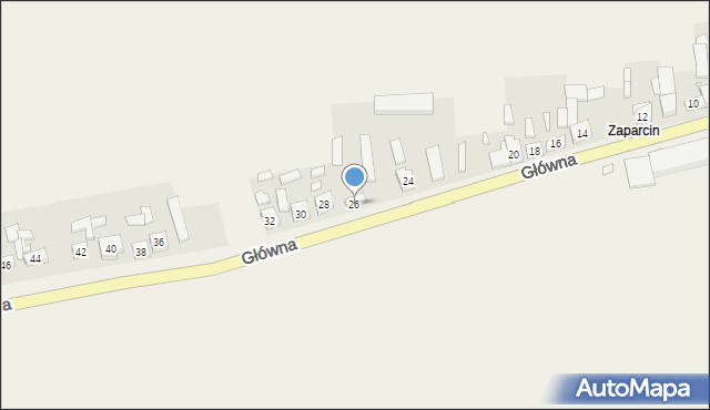 Wronczyn, Główna, 26, mapa Wronczyn