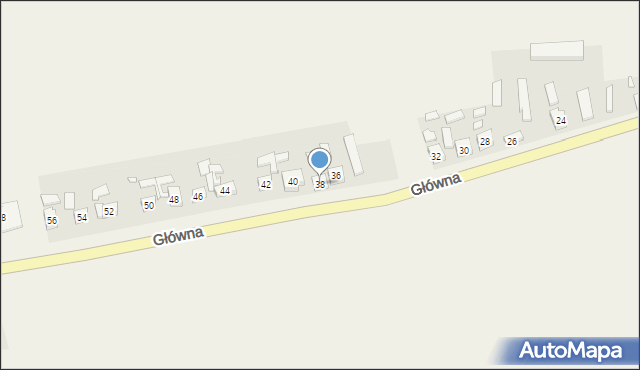 Wronczyn, Główna, 38, mapa Wronczyn