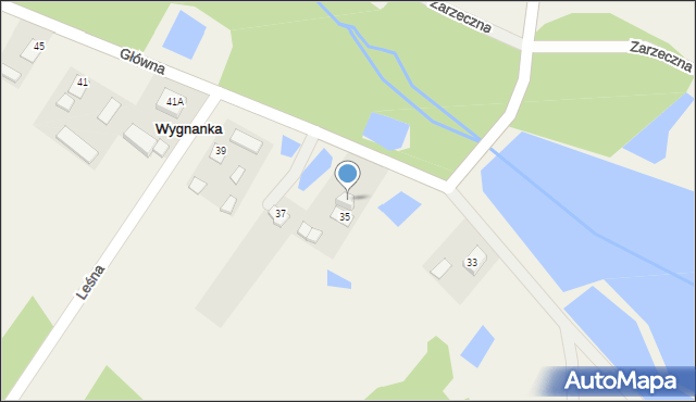 Wygnanka, Główna, 35A, mapa Wygnanka