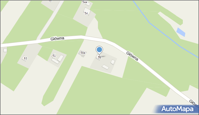 Wygnanka, Główna, 59, mapa Wygnanka