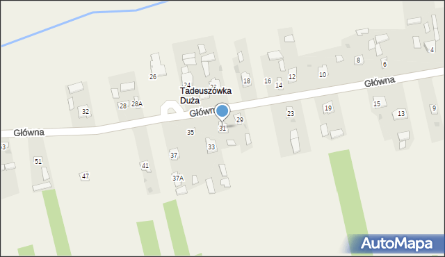 Wymysłów, Główna, 31, mapa Wymysłów