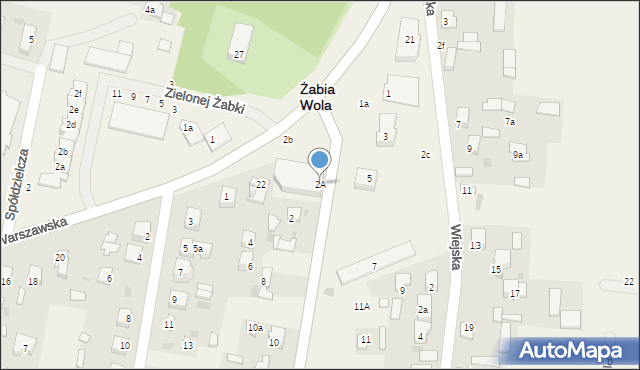 Żabia Wola, Główna, 2A, mapa Żabia Wola