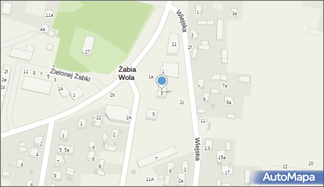 Żabia Wola, Główna, 3, mapa Żabia Wola