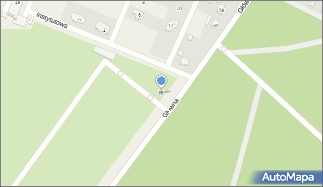 Żabieniec, Główna, 66, mapa Żabieniec