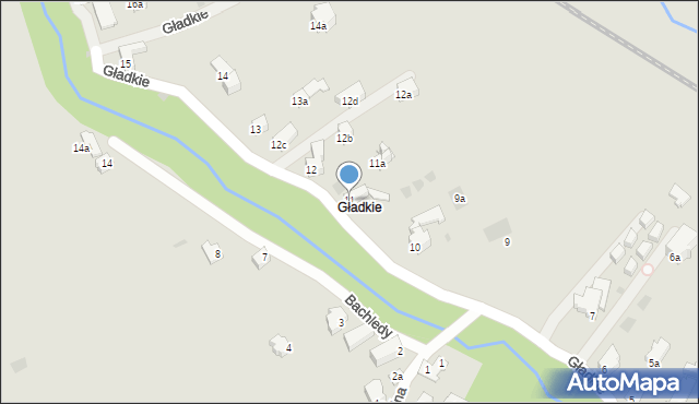 Zakopane, Gładkie, 11, mapa Zakopanego