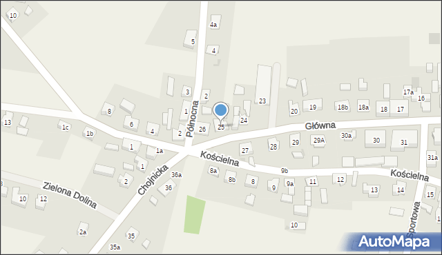 Zblewo, Główna, 25, mapa Zblewo