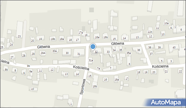 Zblewo, Główna, 32A, mapa Zblewo