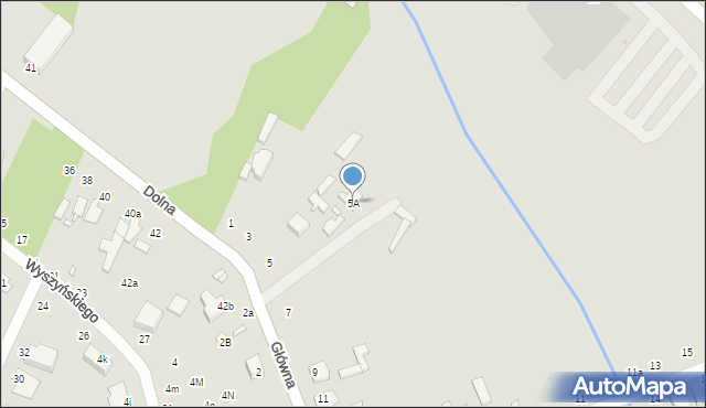 Zduńska Wola, Główna, 5A, mapa Zduńska Wola