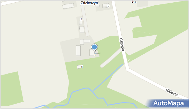 Zdzieszyn, Główna, 7, mapa Zdzieszyn