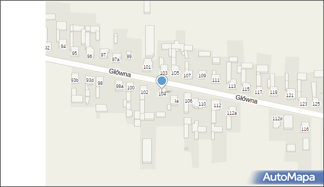 Zendek, Główna, 104, mapa Zendek