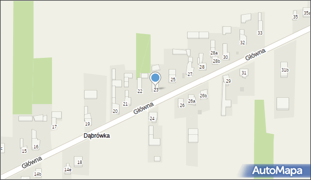 Zendek, Główna, 23, mapa Zendek