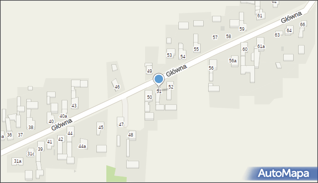 Zendek, Główna, 51, mapa Zendek