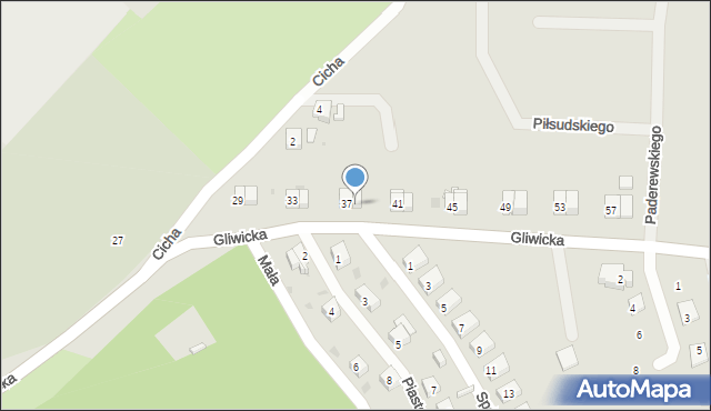 Ziębice, Gliwicka, 39, mapa Ziębice