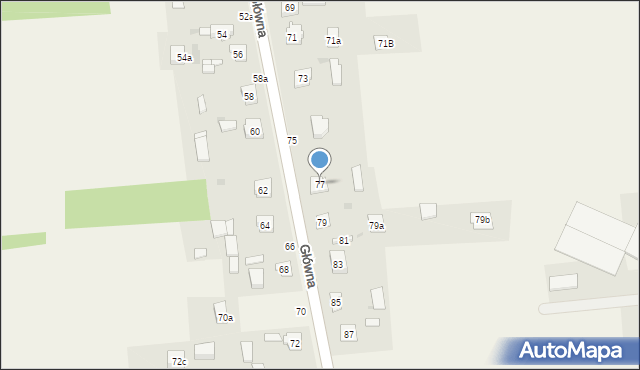 Zrębice, Główna, 77, mapa Zrębice