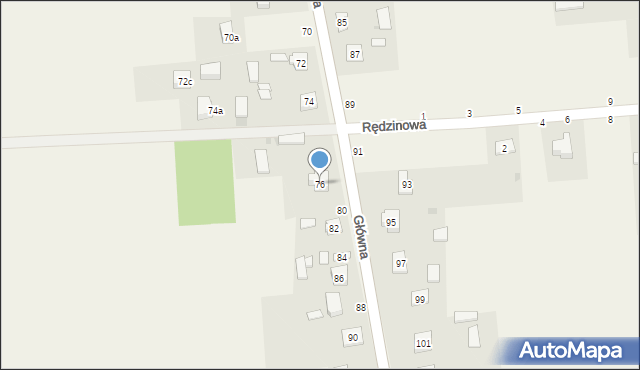 Zrębice, Główna, 78, mapa Zrębice