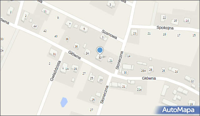 Żurawiniec, Główna, 32, mapa Żurawiniec