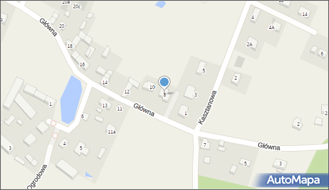 Żurawiniec, Główna, 8, mapa Żurawiniec