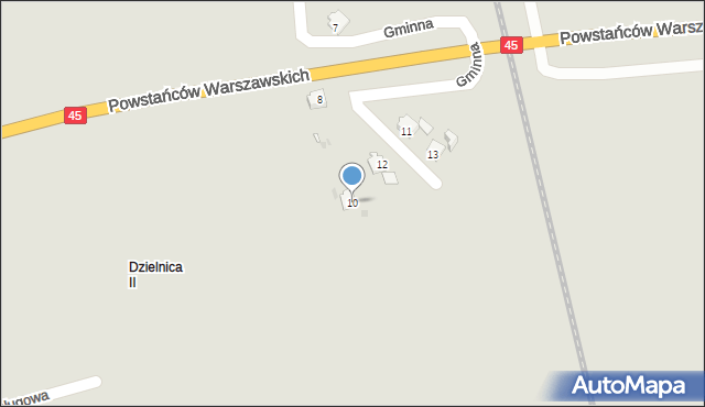Opole, Gminna, 10, mapa Opola