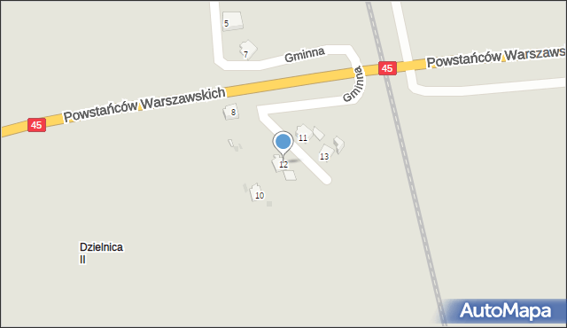 Opole, Gminna, 12, mapa Opola