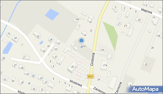 Pokrówka, Gminna, 16, mapa Pokrówka