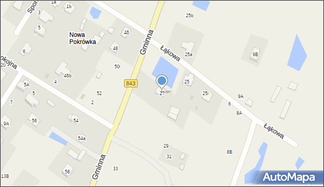 Pokrówka, Gminna, 27, mapa Pokrówka