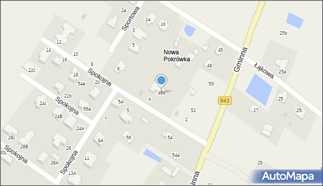 Pokrówka, Gminna, 46b, mapa Pokrówka