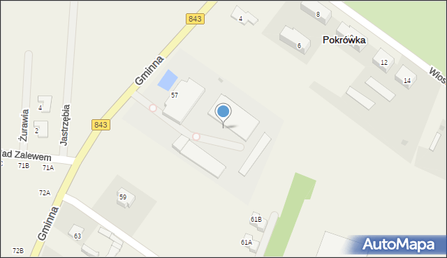 Pokrówka, Gminna, 57, mapa Pokrówka