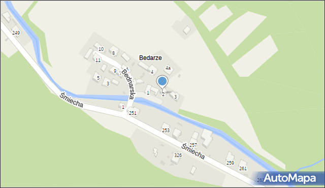 Żabnica, Gminna, 2, mapa Żabnica