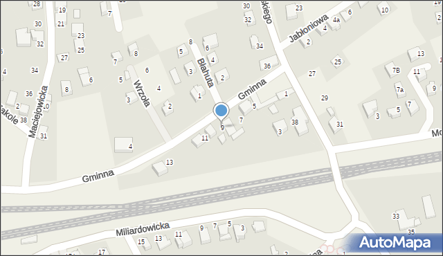 Zabrzeg, Gminna, 9, mapa Zabrzeg