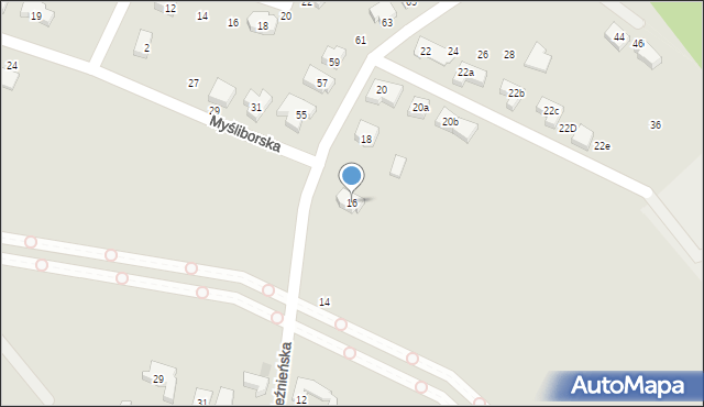 Gdańsk, Gnieźnieńska, 16, mapa Gdańska