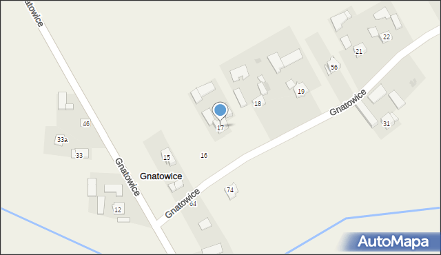 Gnatowice, Gnatowice, 17, mapa Gnatowice