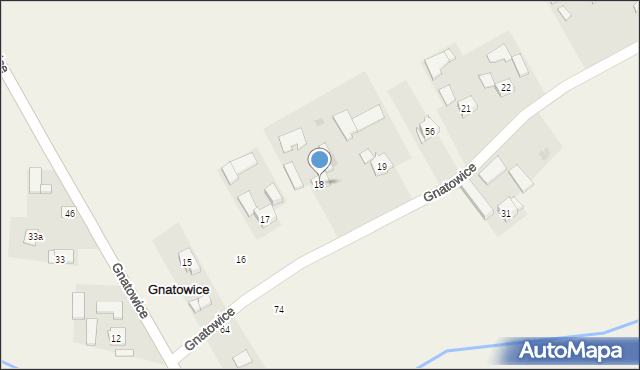 Gnatowice, Gnatowice, 18, mapa Gnatowice
