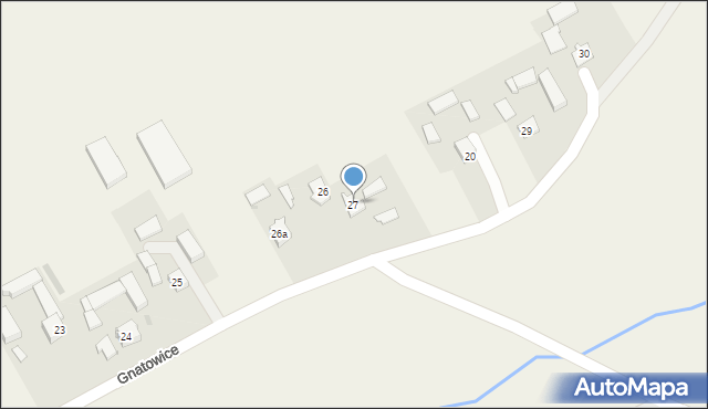 Gnatowice, Gnatowice, 27, mapa Gnatowice