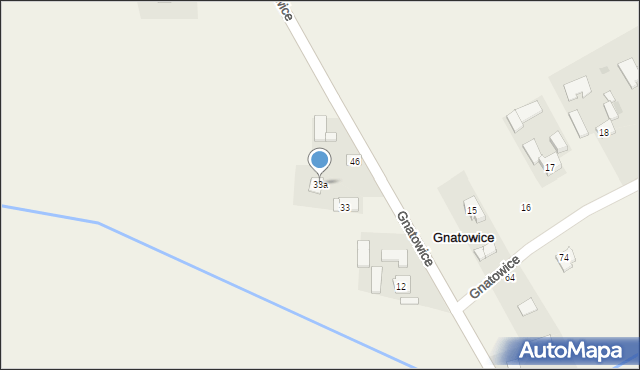 Gnatowice, Gnatowice, 33a, mapa Gnatowice