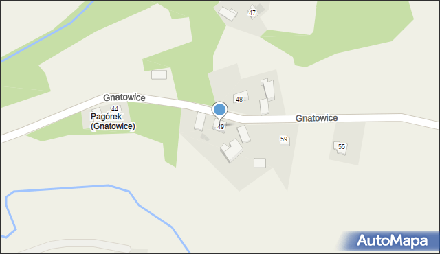 Gnatowice, Gnatowice, 49, mapa Gnatowice