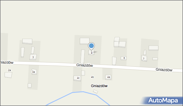 Gniazdów, Gniazdów, 4, mapa Gniazdów