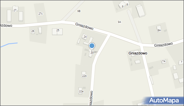 Gniazdowo, Gniazdowo, 23, mapa Gniazdowo