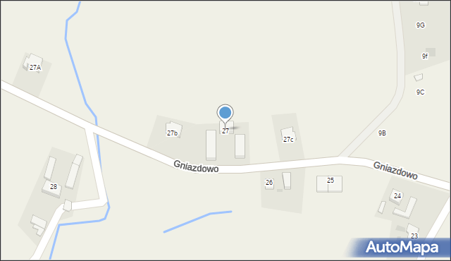 Gniazdowo, Gniazdowo, 27, mapa Gniazdowo