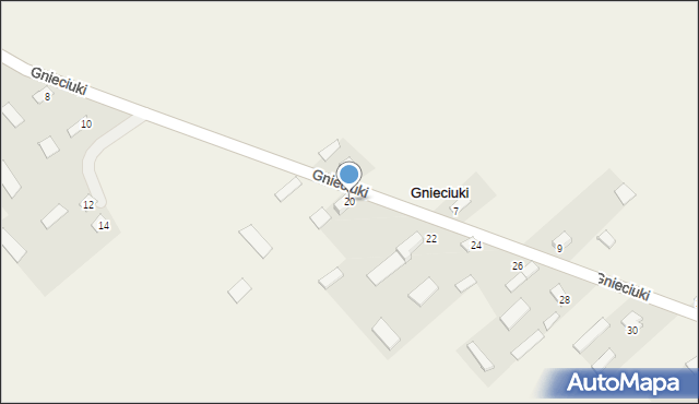 Gnieciuki, Gnieciuki, 20, mapa Gnieciuki