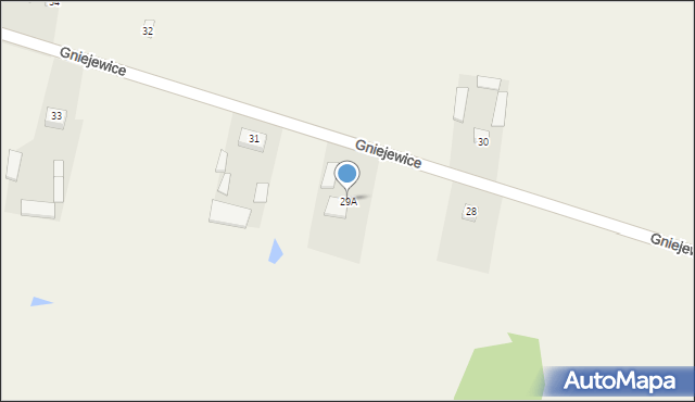 Gniejewice, Gniejewice, 29A, mapa Gniejewice