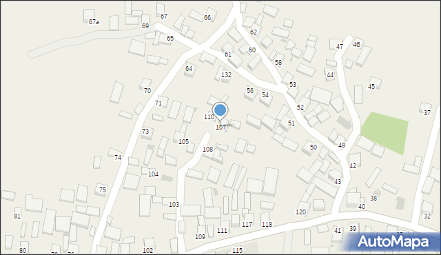 Gnieszowice, Gnieszowice, 107, mapa Gnieszowice