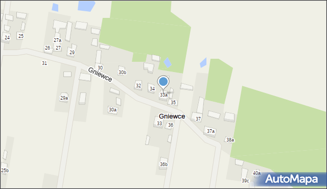 Gniewce, Gniewce, 33a, mapa Gniewce