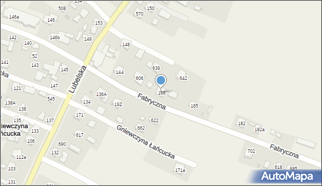 Gniewczyna Łańcucka, Gniewczyna Łańcucka, 188, mapa Gniewczyna Łańcucka
