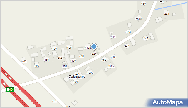 Gniewczyna Łańcucka, Gniewczyna Łańcucka, 446, mapa Gniewczyna Łańcucka